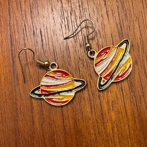 Cute planet earrings
